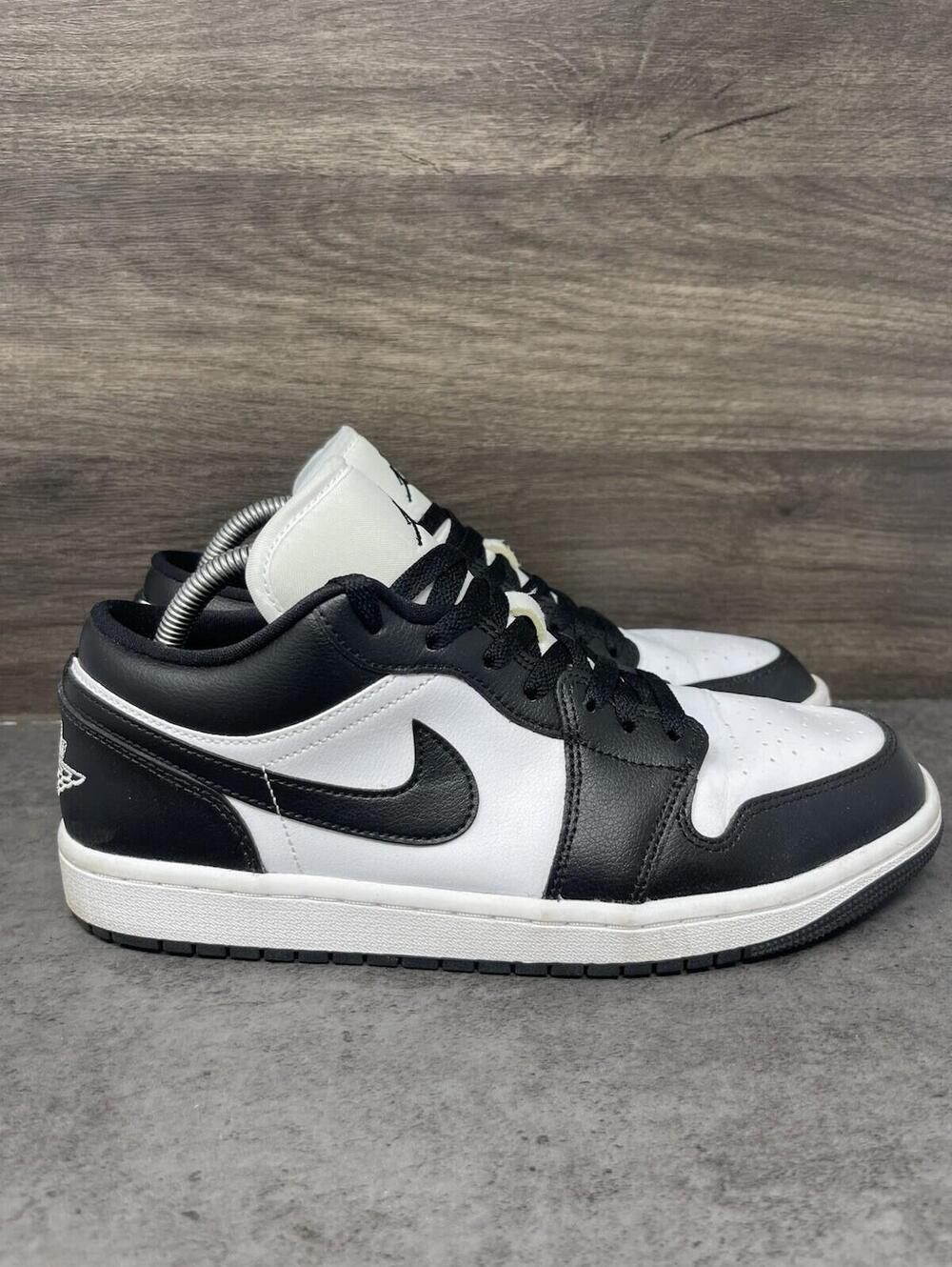 Air Jordan 1 Low Panda Sneakers Womens Size 10 Black White DC0774-101 - Picture 5 of 11